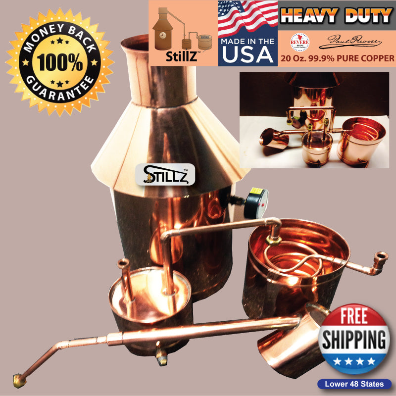 6 Gallon Copper Moonshine Still — copper still for sale