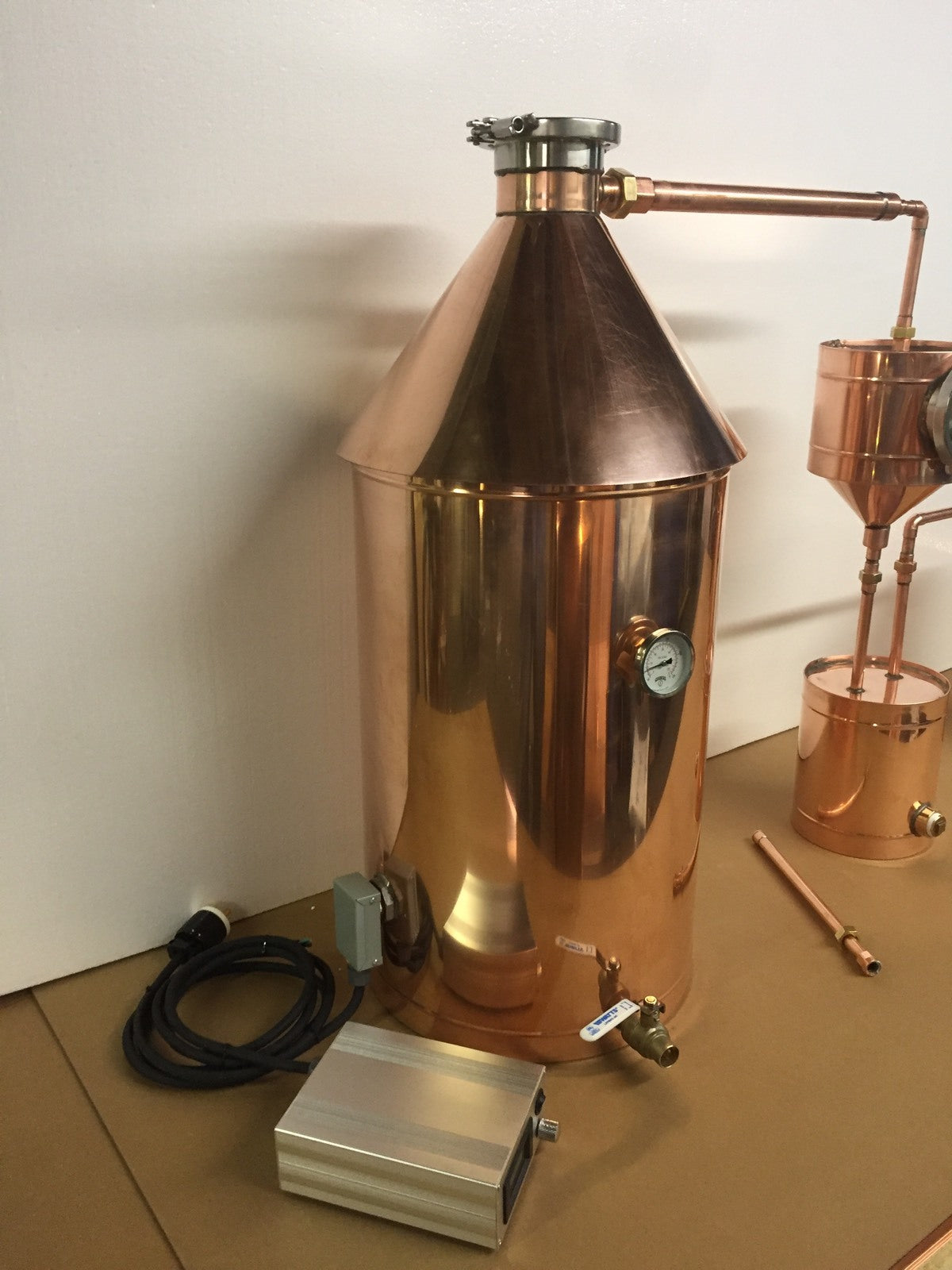 20 Gallon Copper Moonshine Still/ Gin Basket/200 Volt Electric — copper still for sale