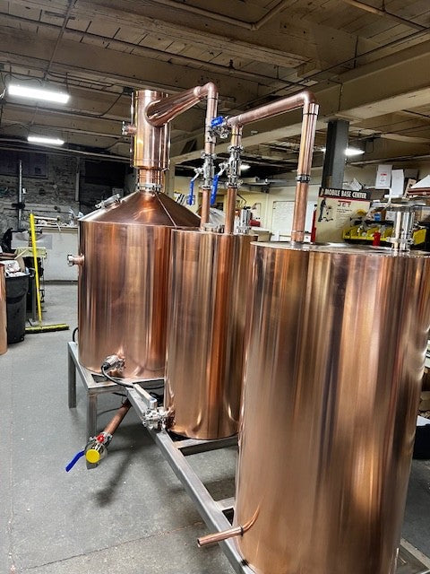 250 Gallon Still Copper Alcohol Still-16 Gage Tig Welded Copper — copper still for sale